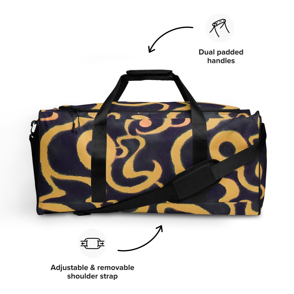 Midnight Ouroboros on Duffle Bag — Front