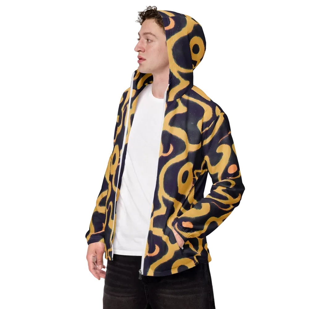 Midnight Ouroboros on Men's Windbreaker — Left Front