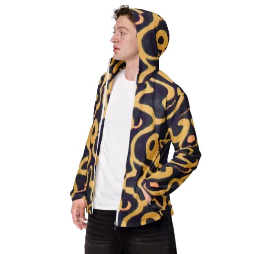 Midnight Ouroboros on a Men's Windbreaker