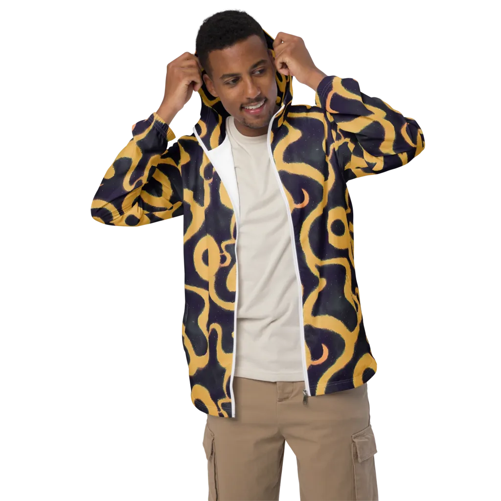 Midnight Ouroboros on Men's Windbreaker — Front