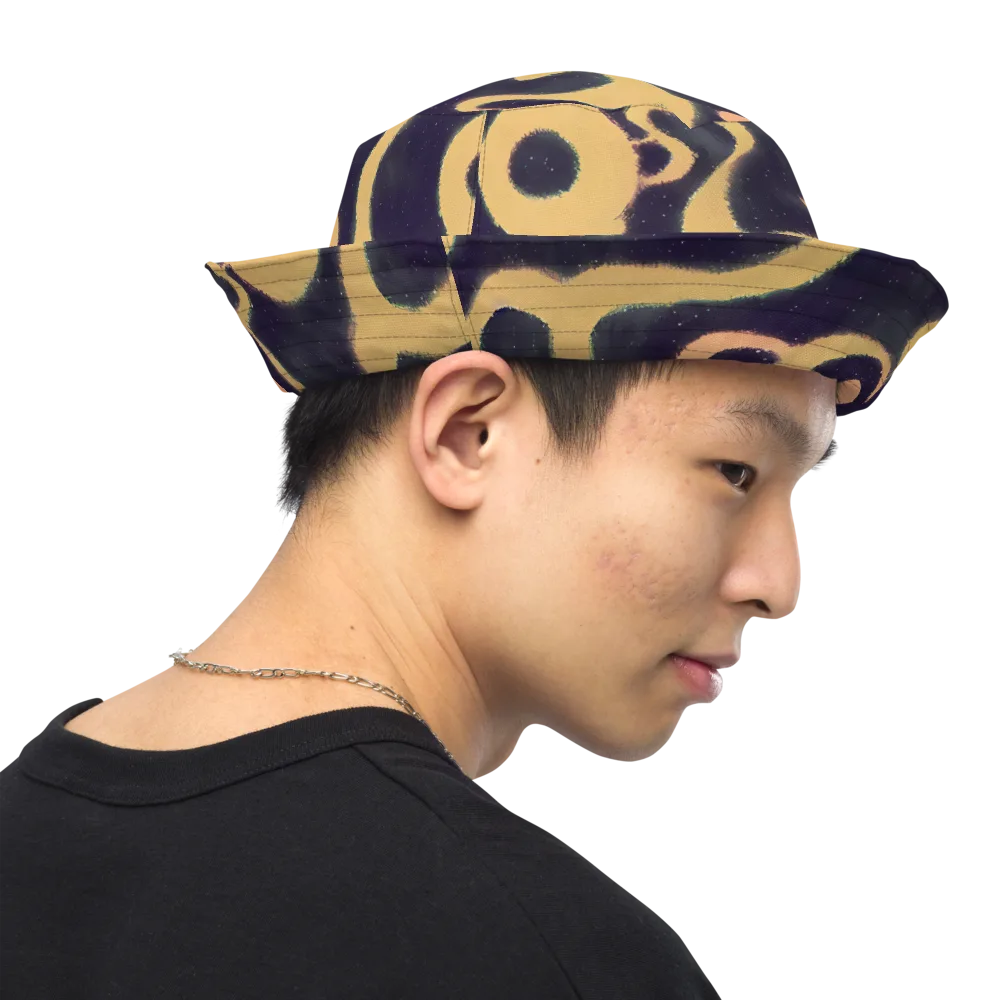 Midnight Ouroboros on Reversible Bucket Hat — Right Outside