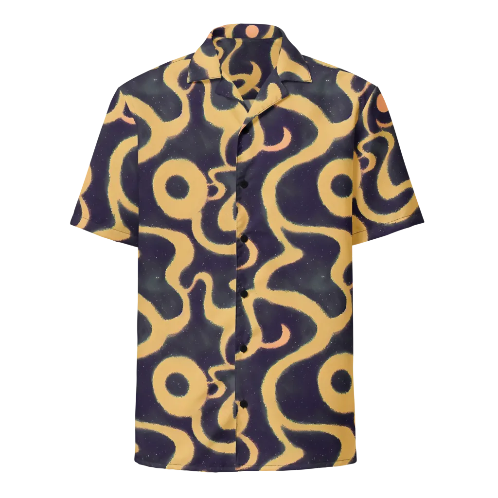 Midnight Ouroboros on Button Shirt — Front