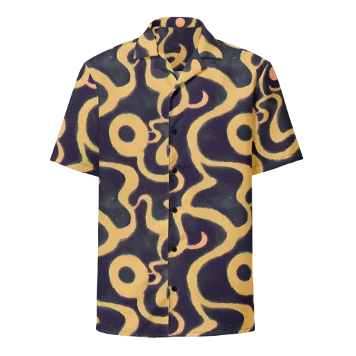 Midnight Ouroboros on a Button Shirt
