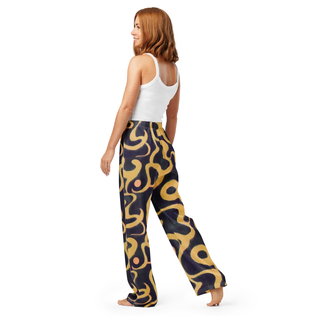 Midnight Ouroboros on Women's Pajama Pants — Back