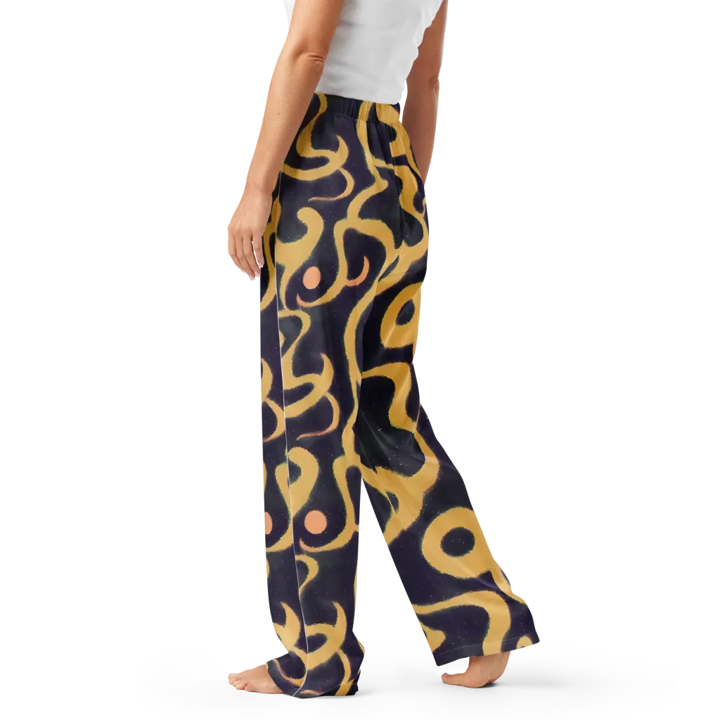 Midnight Ouroboros on Women's Pajama Pants — Left