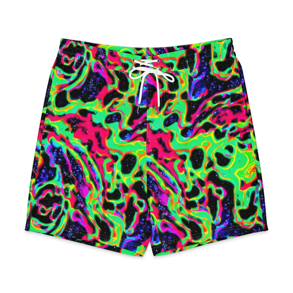 Galactic Ooze on Men's Board Shorts — Front