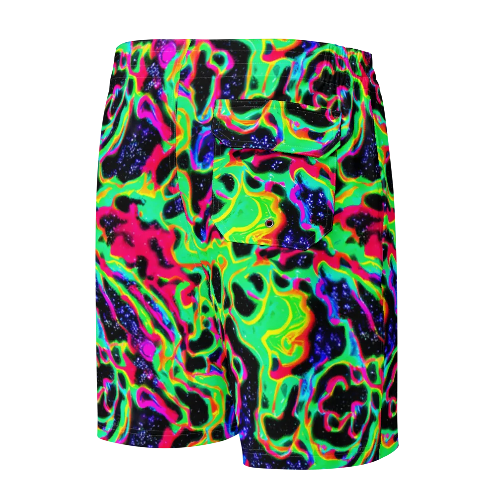 Galactic Ooze on Men's Board Shorts — Back