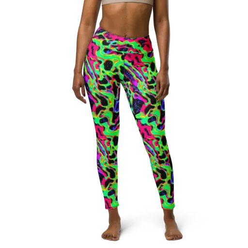 Galactic Ooze on a Yoga Leggings