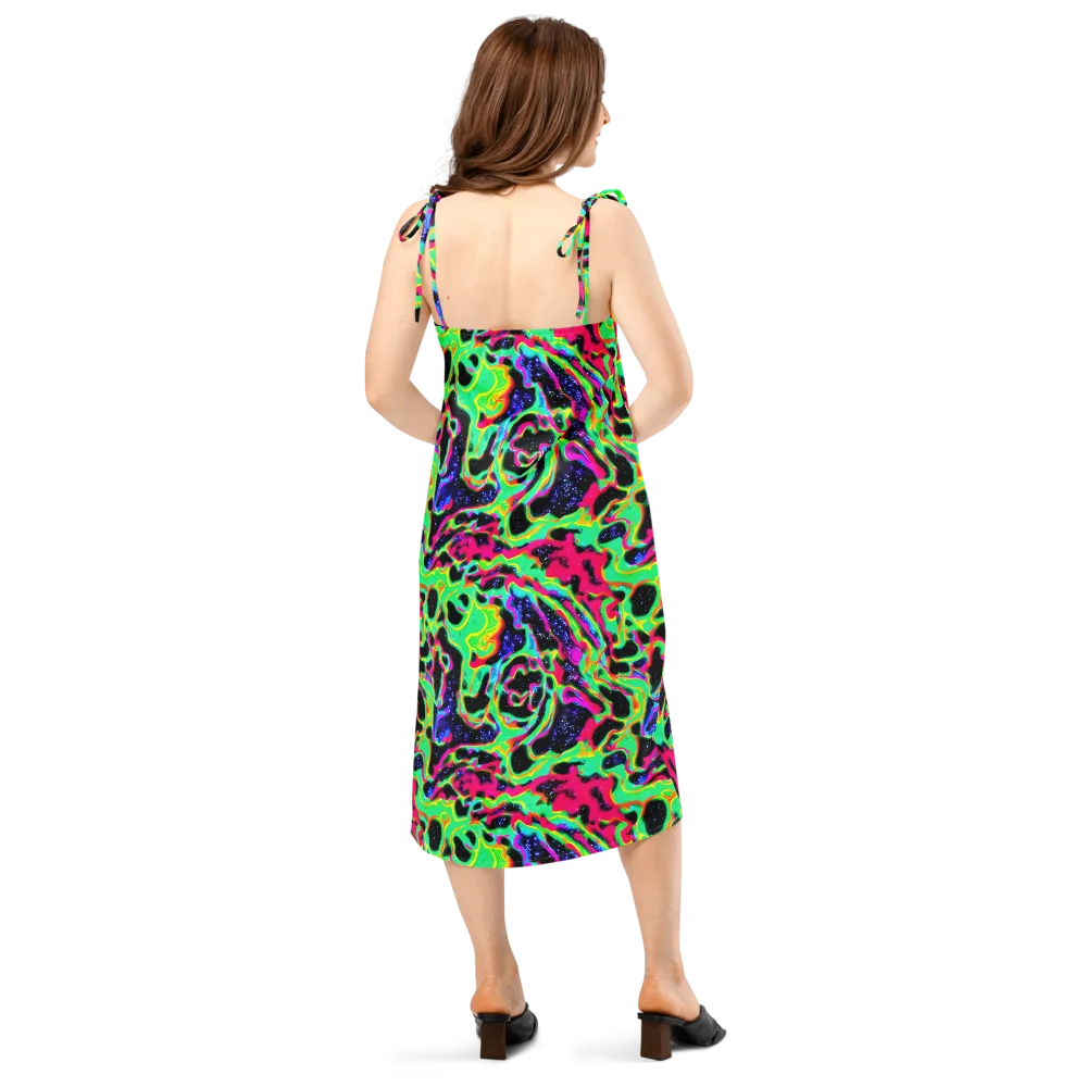 Galactic Ooze on Slip Dress — Back