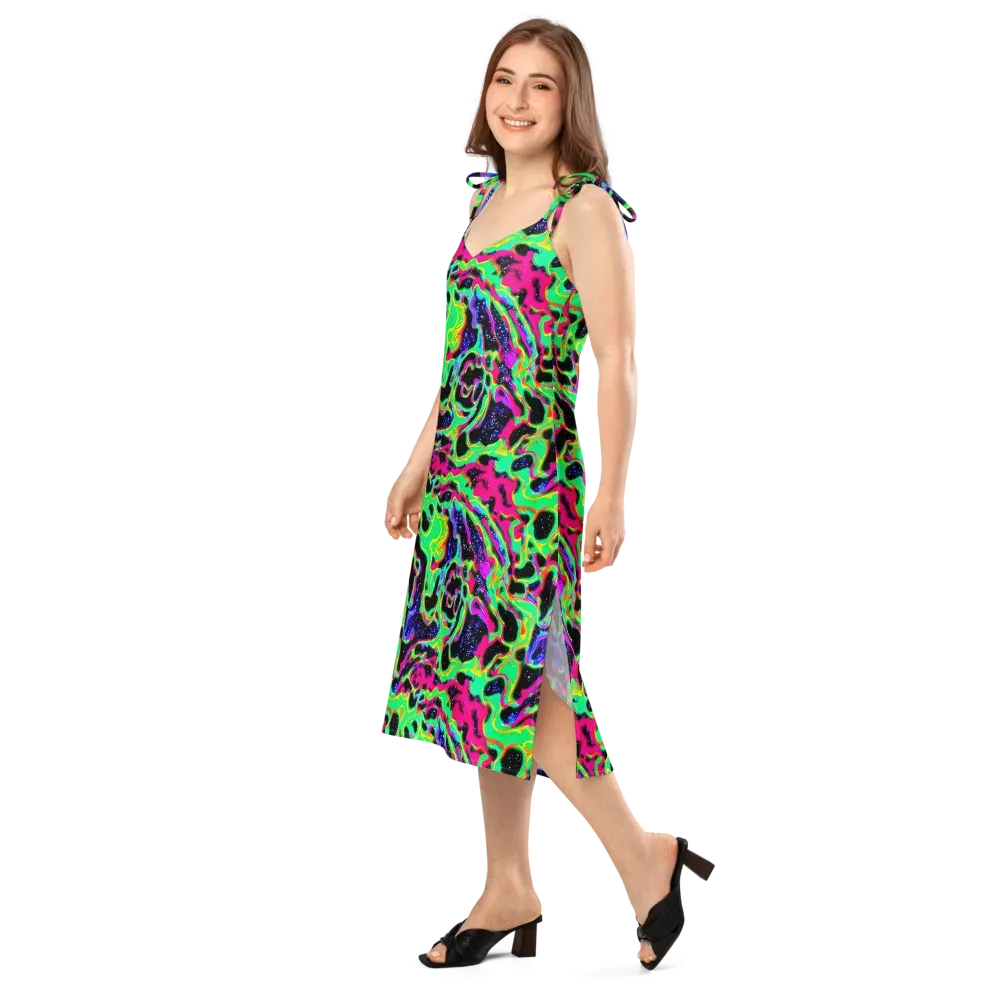 Galactic Ooze on Slip Dress — Left Front