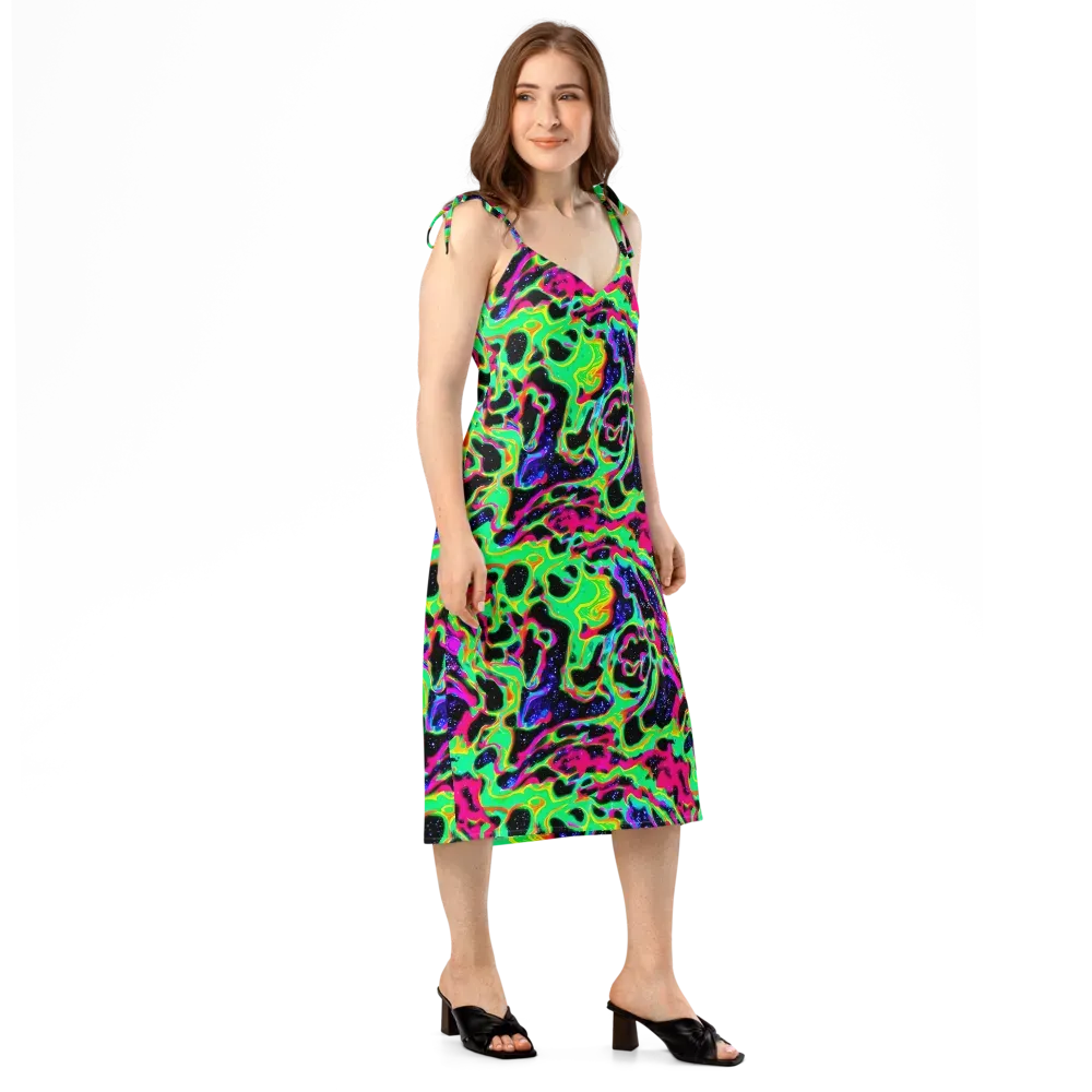 Galactic Ooze on Slip Dress — Right Front