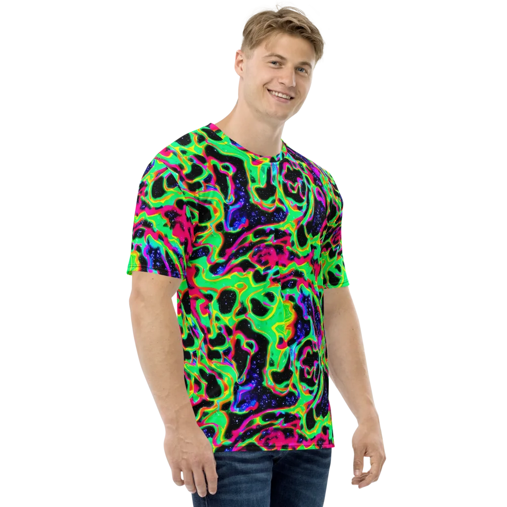 Galactic Ooze on Men's Crew Neck T-Shirt — Right
