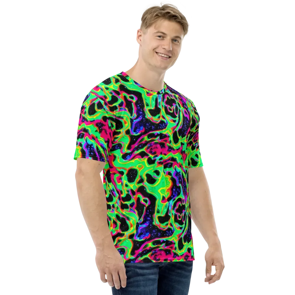Galactic Ooze on Men's Crew Neck T-Shirt — Right