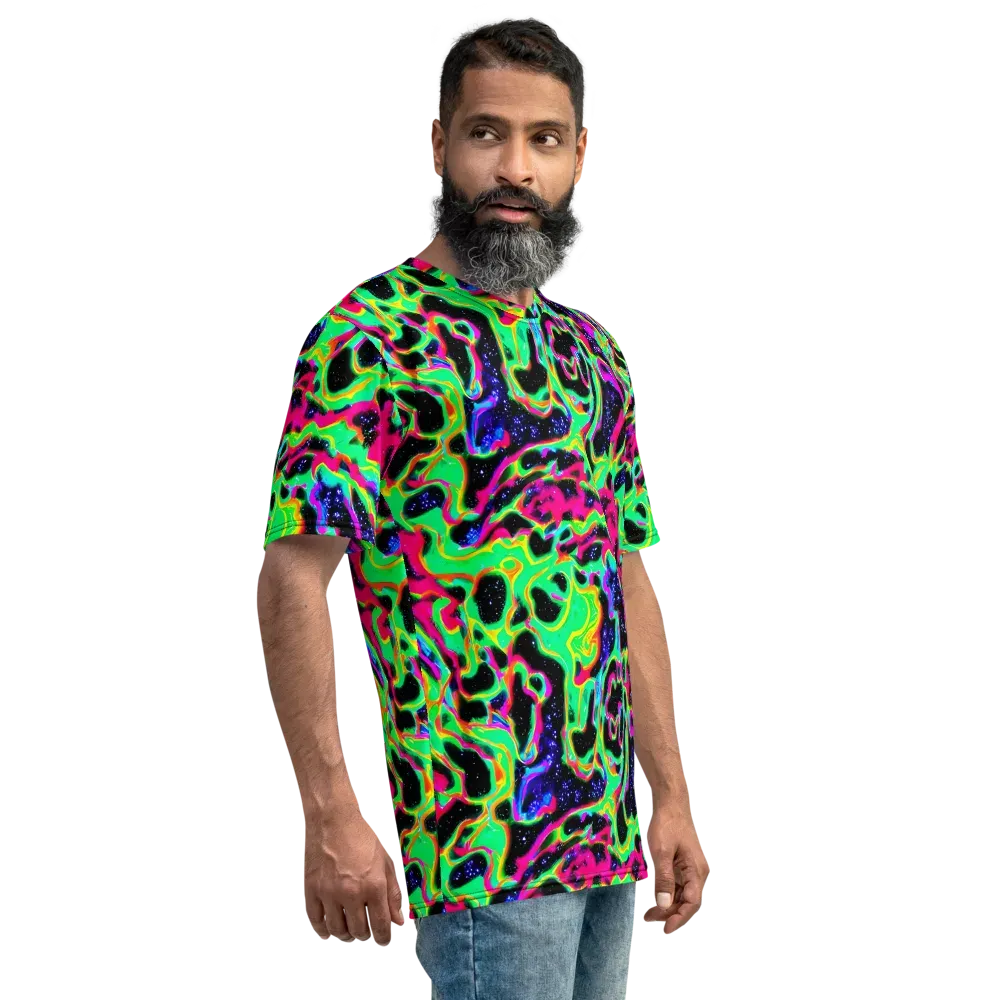 Galactic Ooze on Men's Crew Neck T-Shirt — Right