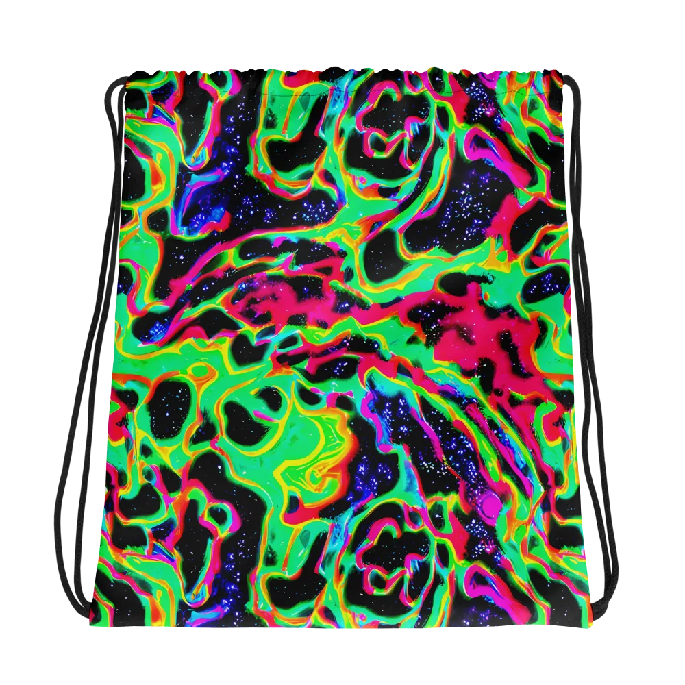 Galactic Ooze on Drawstring Bag — Photo