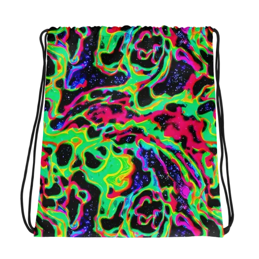 Galactic Ooze on a Drawstring Bag