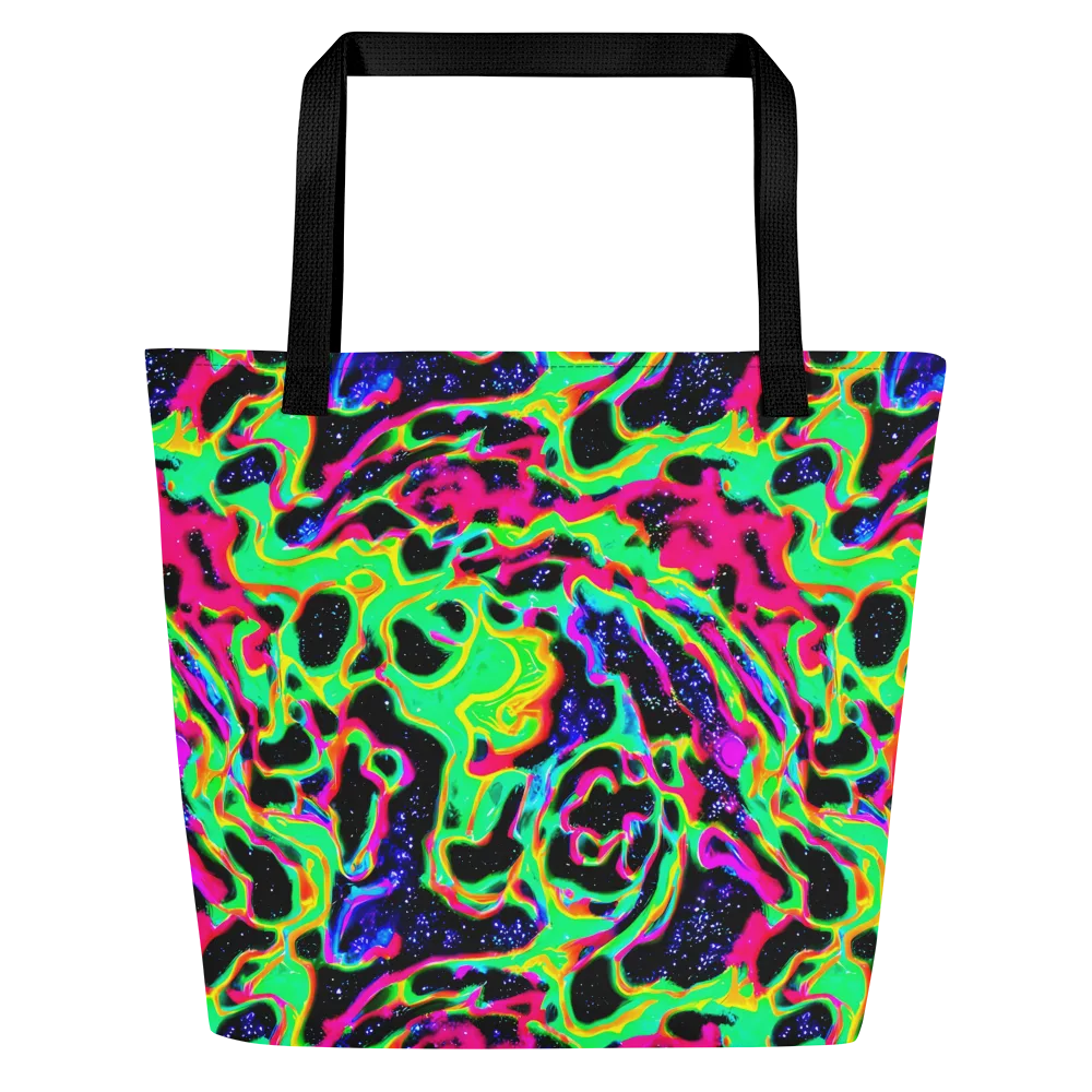 Galactic Ooze on Large Tote Bag W/ Pocket — Front
