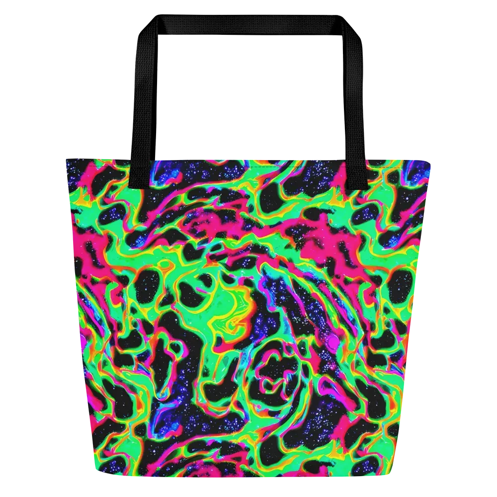 Galactic Ooze on Large Tote Bag W/ Pocket — Front