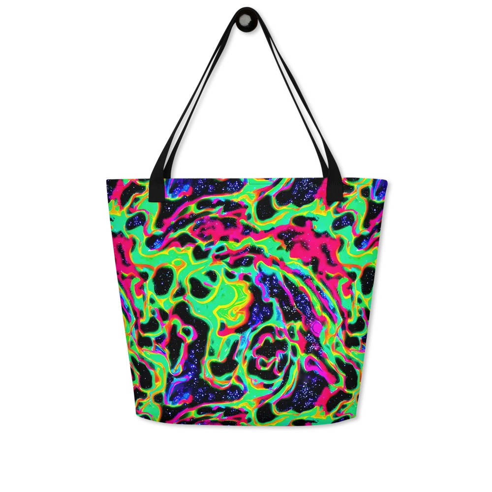 Galactic Ooze on Large Tote Bag W/ Pocket — Front