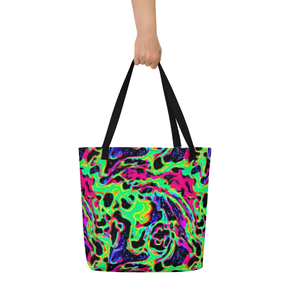 Galactic Ooze on Large Tote Bag W/ Pocket — Front