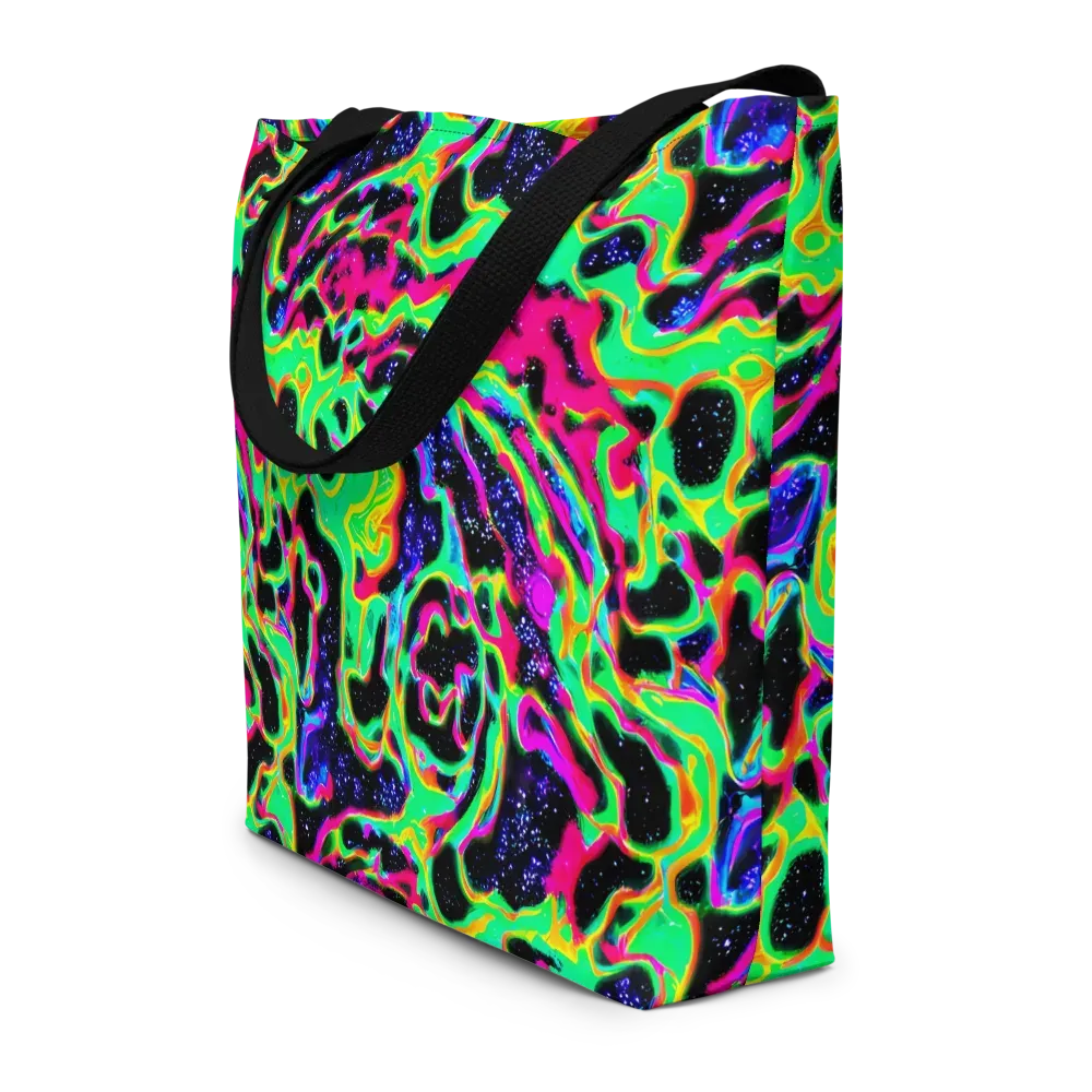 Galactic Ooze on Large Tote Bag W/ Pocket — Front
