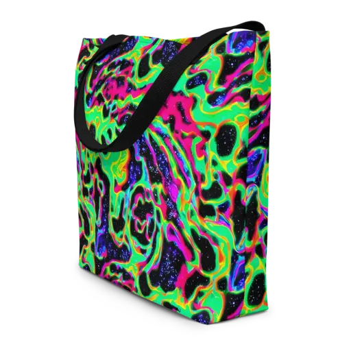 Galactic Ooze on a Large Tote Bag W/ Pocket