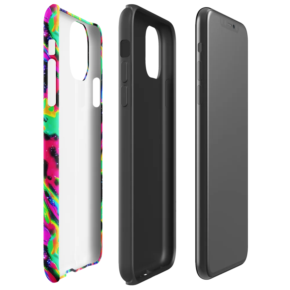 Galactic Ooze on Tough Case for iPhone® — Right