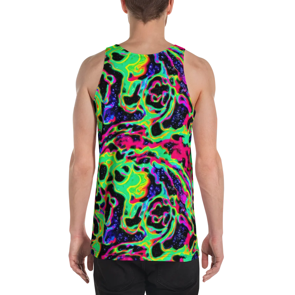 Galactic Ooze on Men's Tank Top — Back