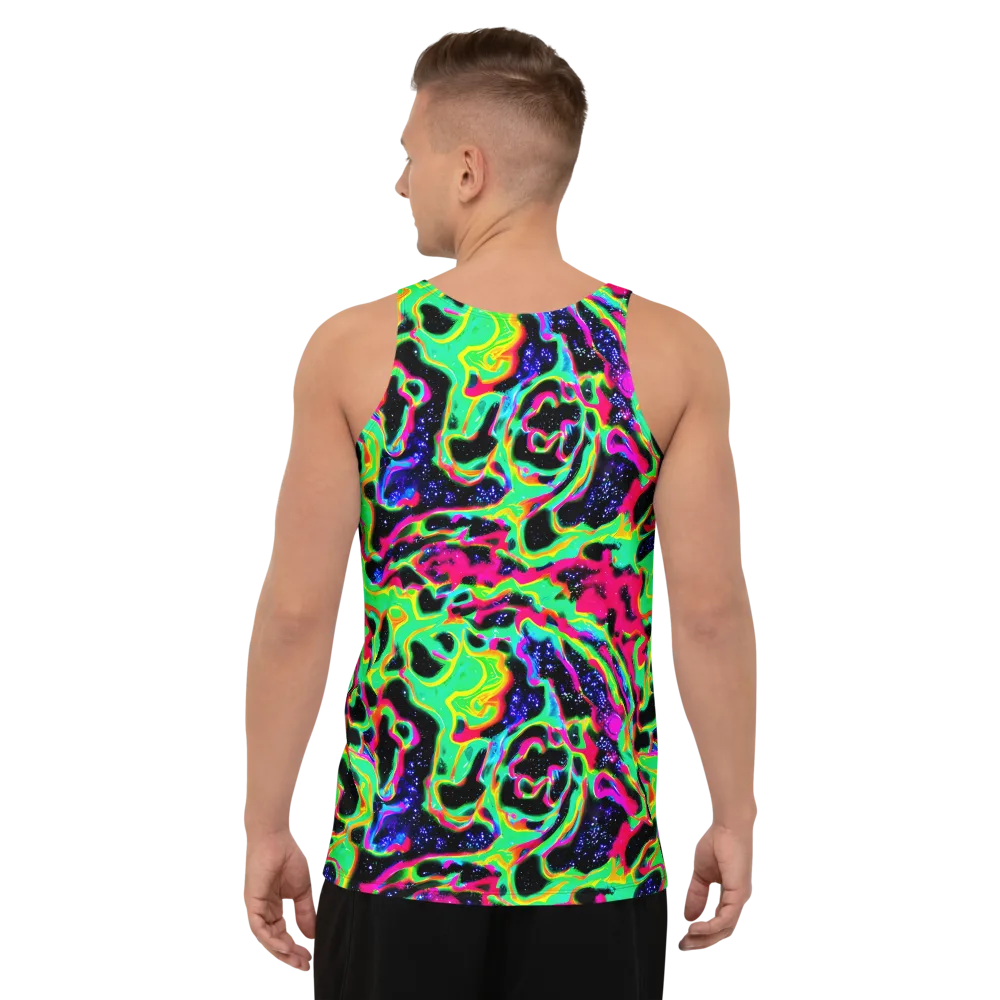 Galactic Ooze on Men's Tank Top — Back