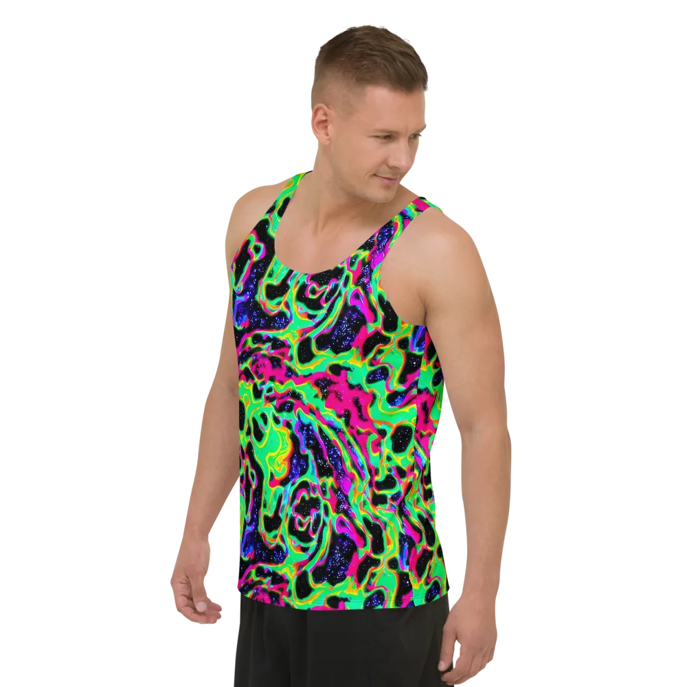 Galactic Ooze on Men's Tank Top — Left Front