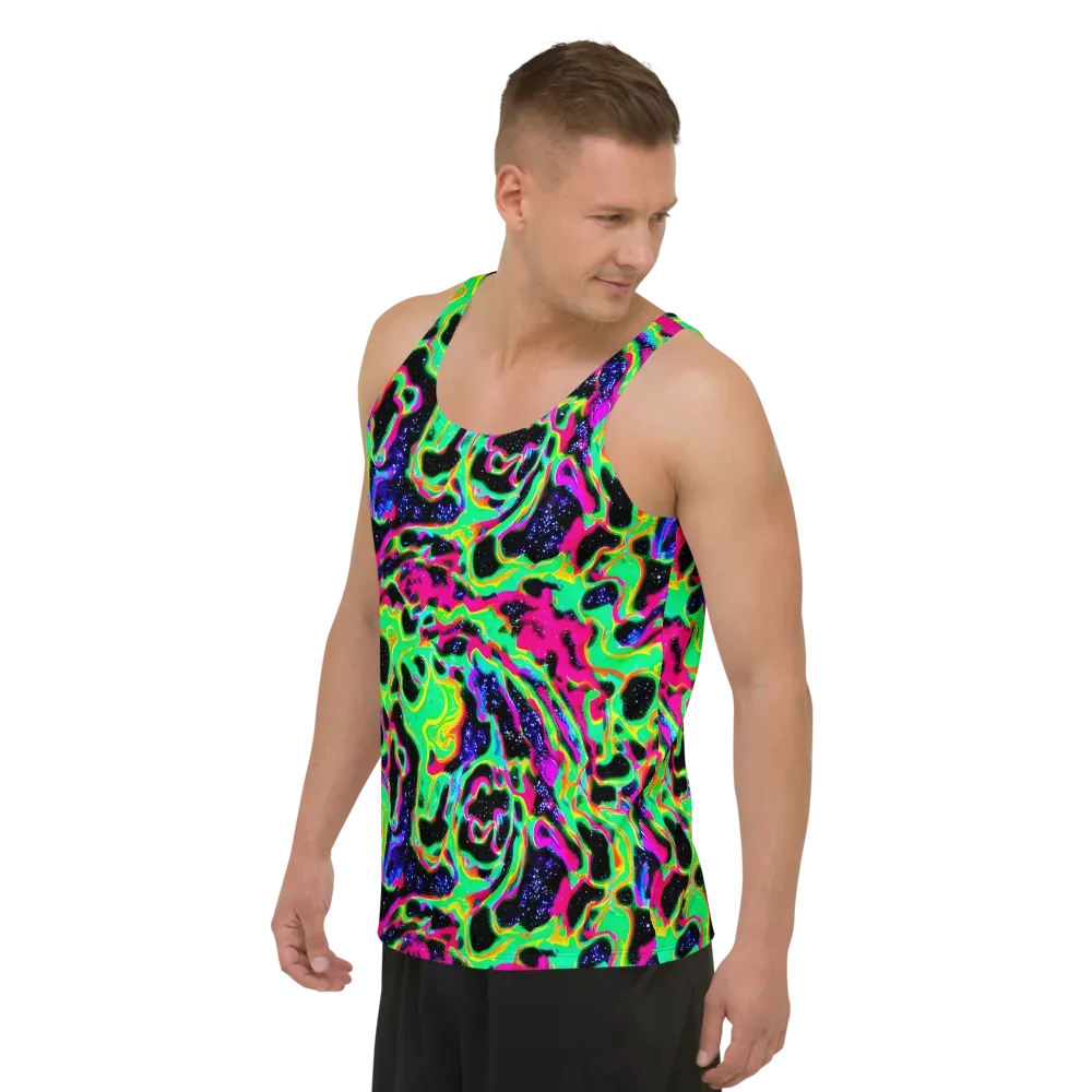 Galactic Ooze on Men's Tank Top — Left Front