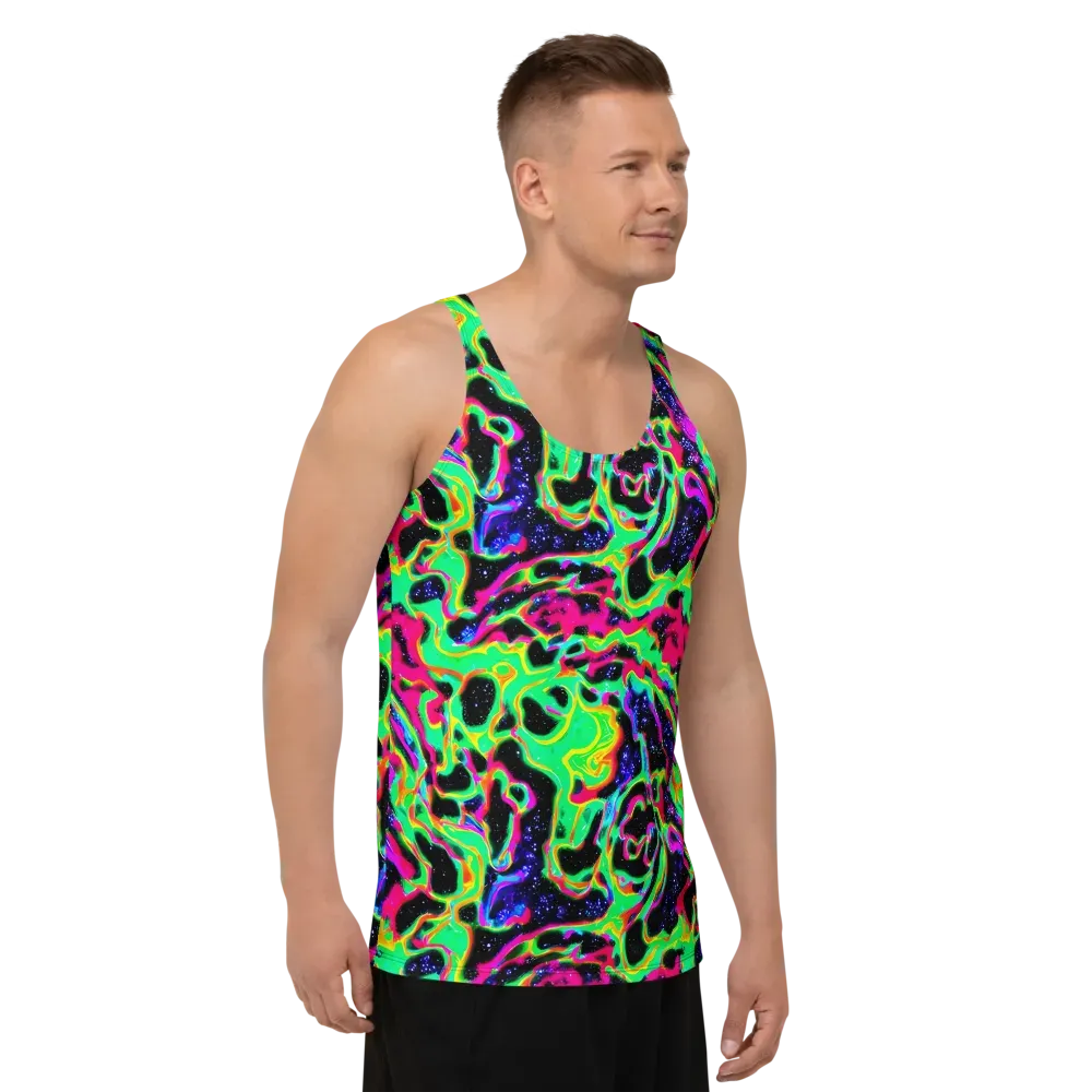 Galactic Ooze on Men's Tank Top — Right Front