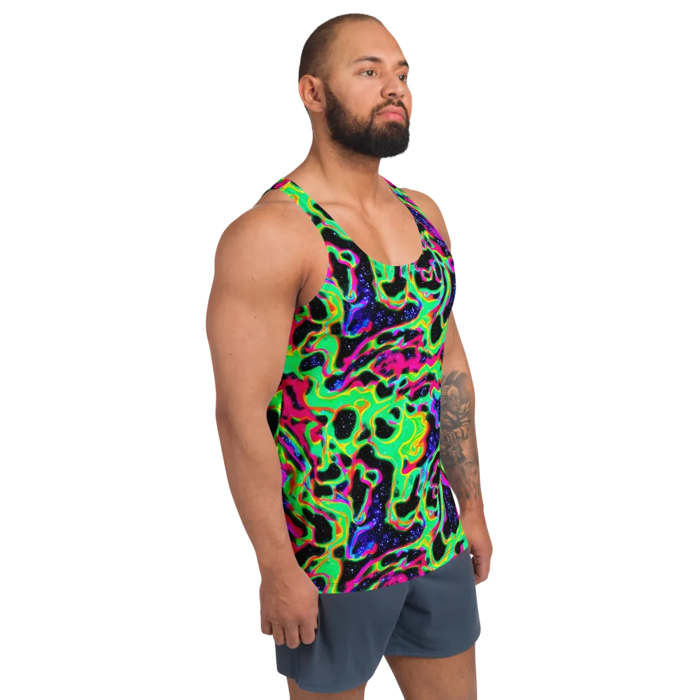 Galactic Ooze on Men's Tank Top — Right Front