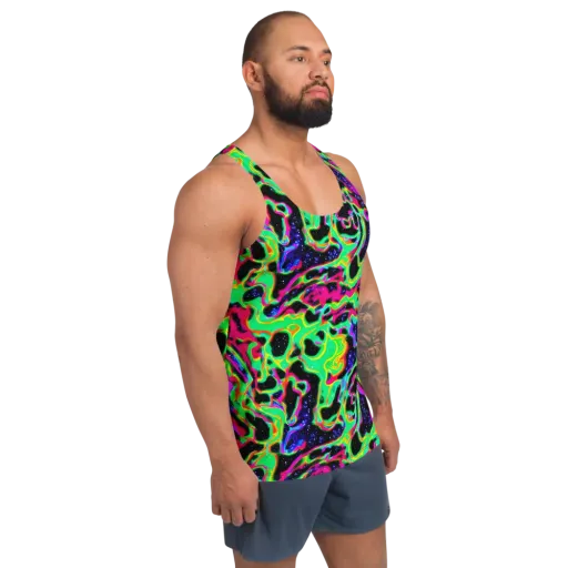 Galactic Ooze on a Men's Tank Top