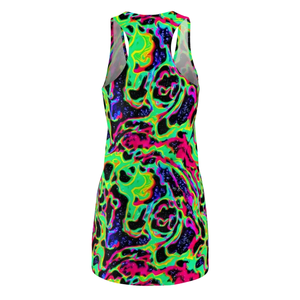 Galactic Ooze on Racerback Dress — Back