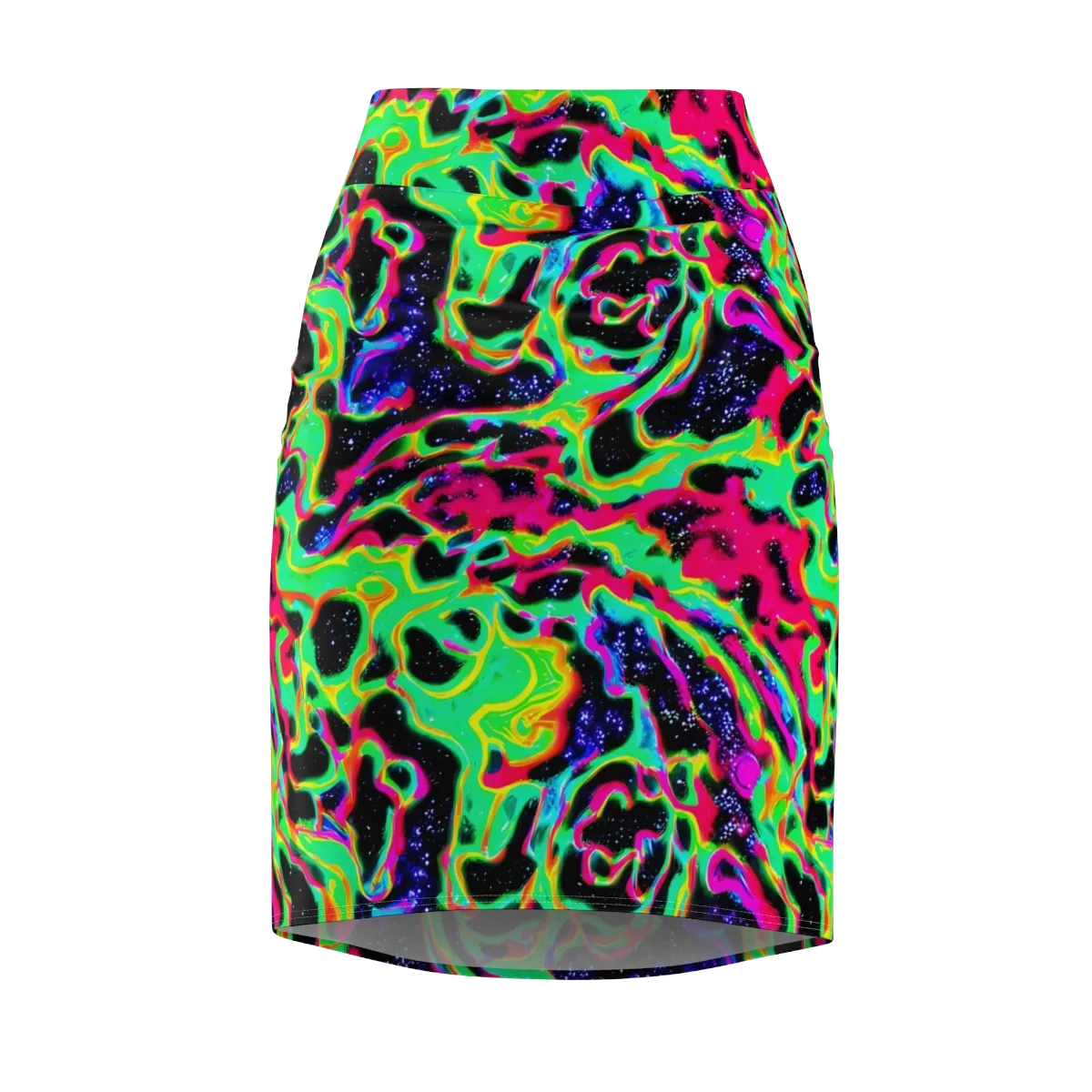 Galactic Ooze on Pencil Skirt — Front