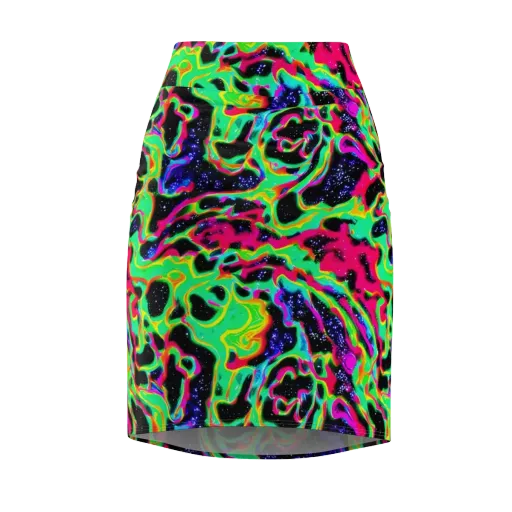 Galactic Ooze on a Pencil Skirt