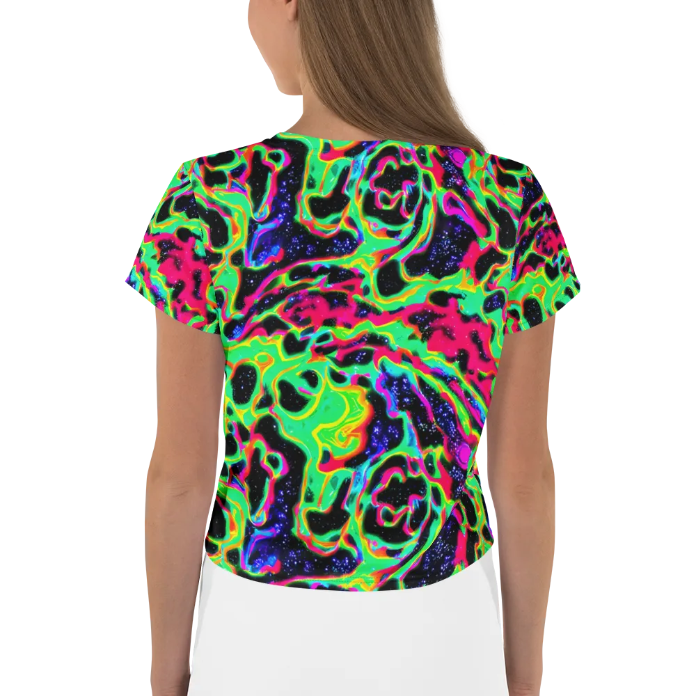 Galactic Ooze on Crop Tee — Back
