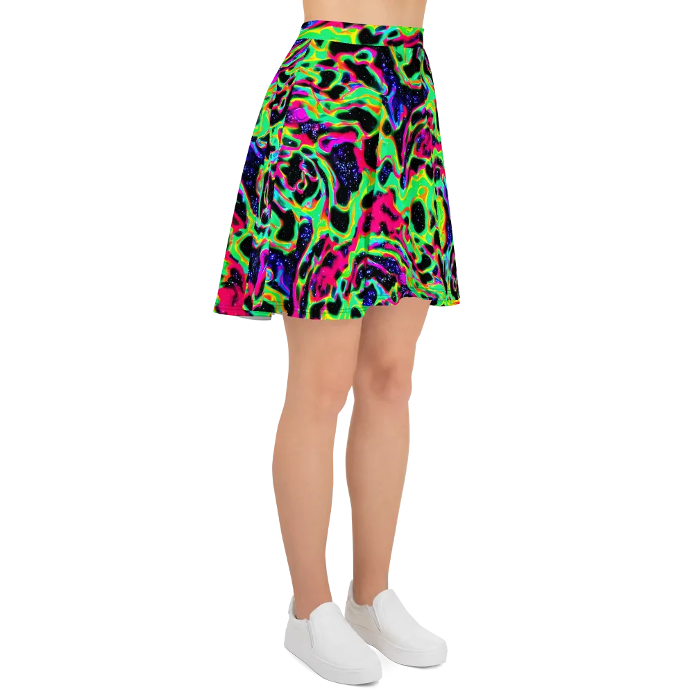 Galactic Ooze on Skater Skirt — Right