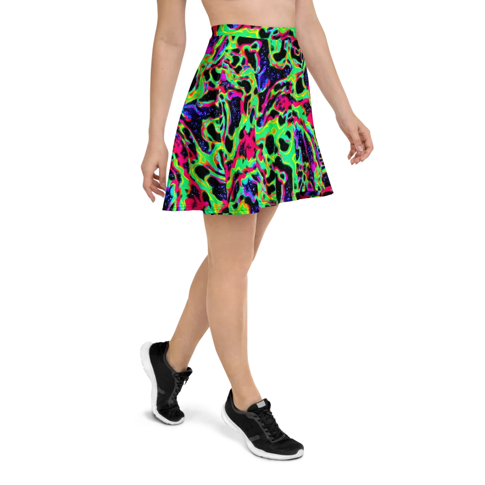 Galactic Ooze on Skater Skirt — Right