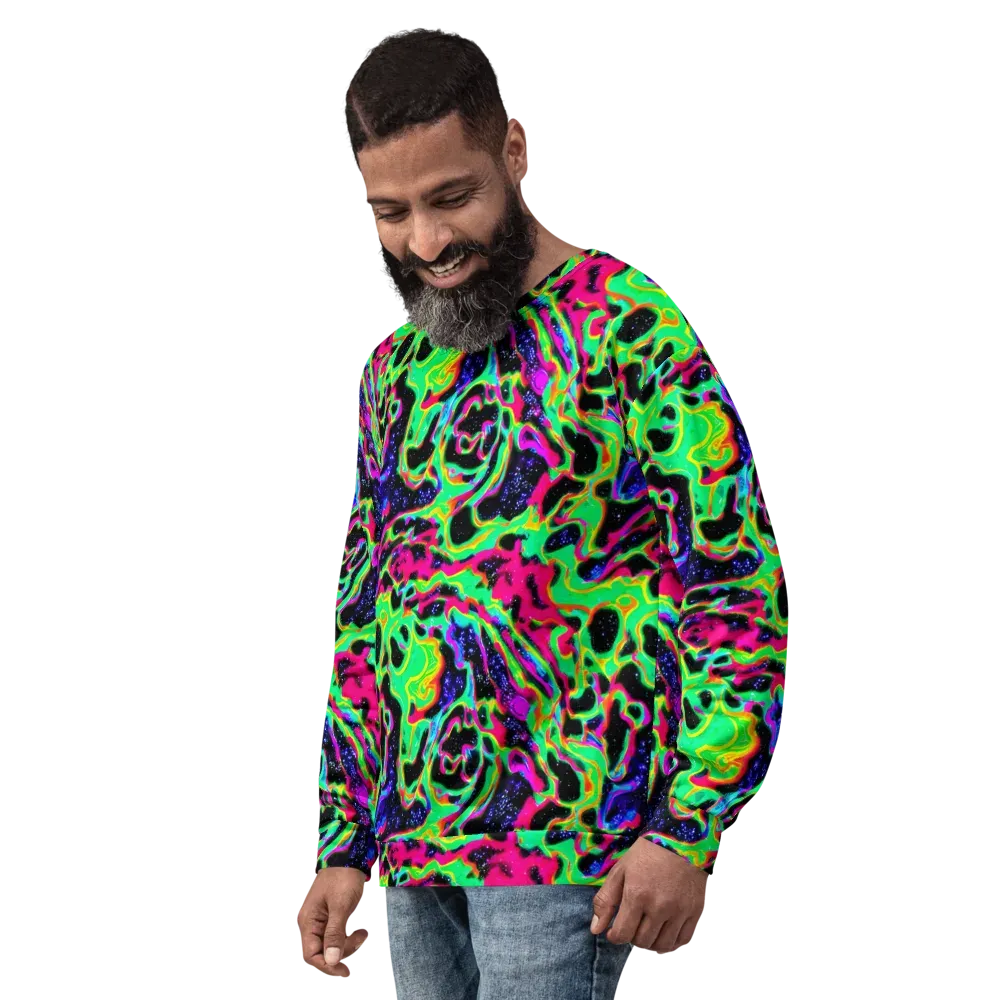 Galactic Ooze on Sweatshirt — Left Front