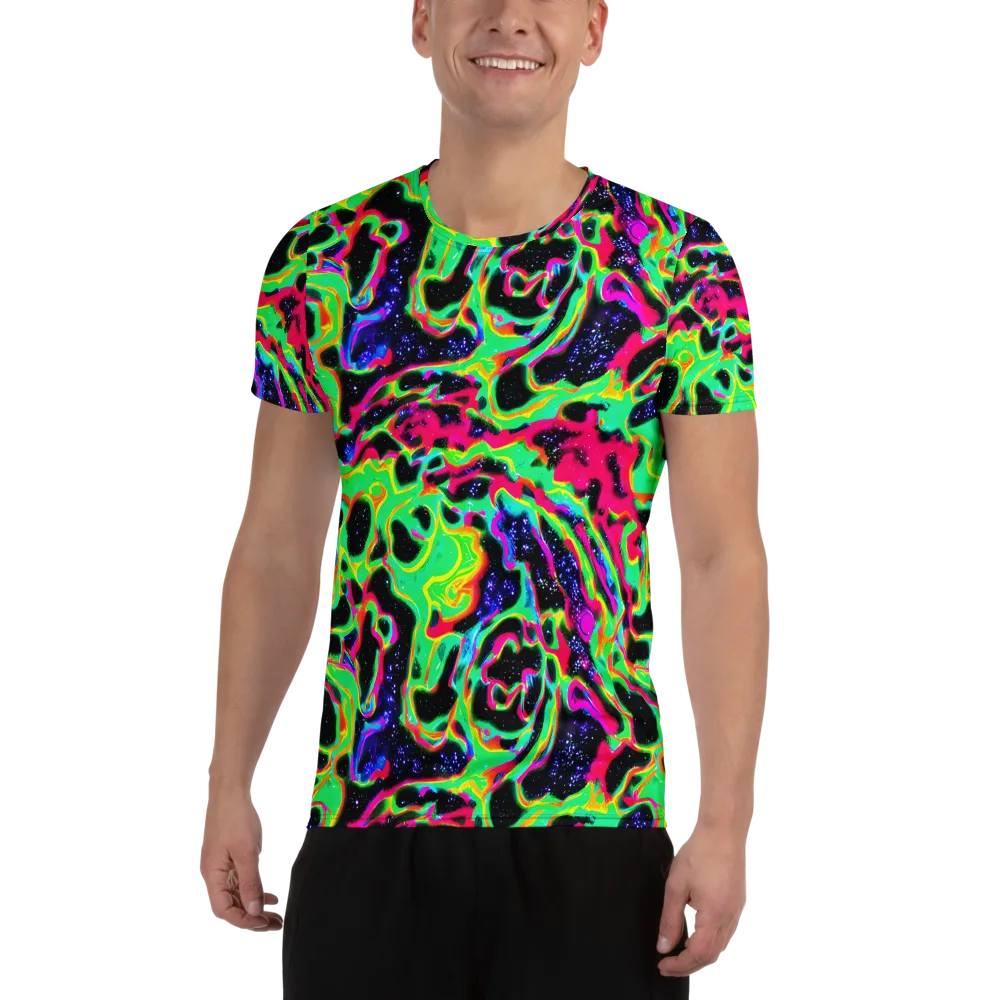 Galactic Ooze on Men's Athletic T-Shirt — Front