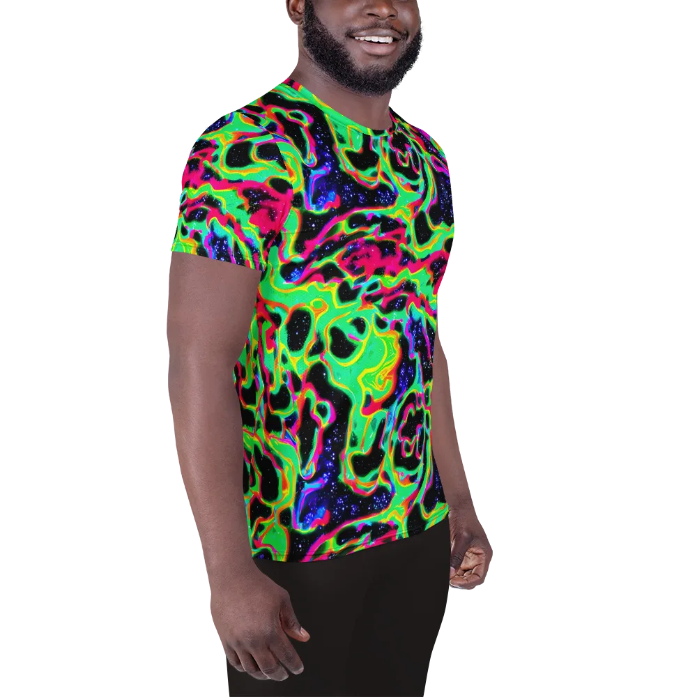 Galactic Ooze on Men's Athletic T-Shirt — Right