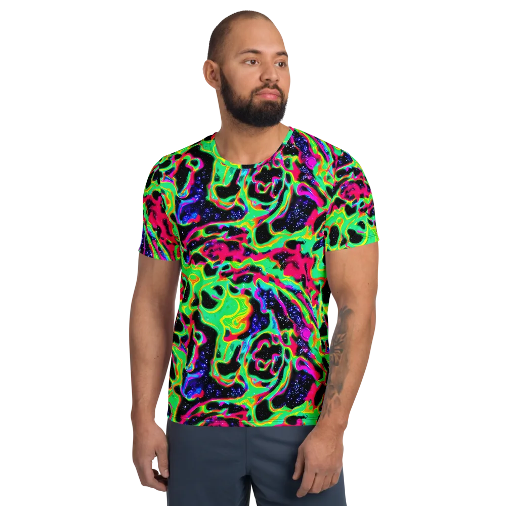 Galactic Ooze on Men's Athletic T-Shirt — Front