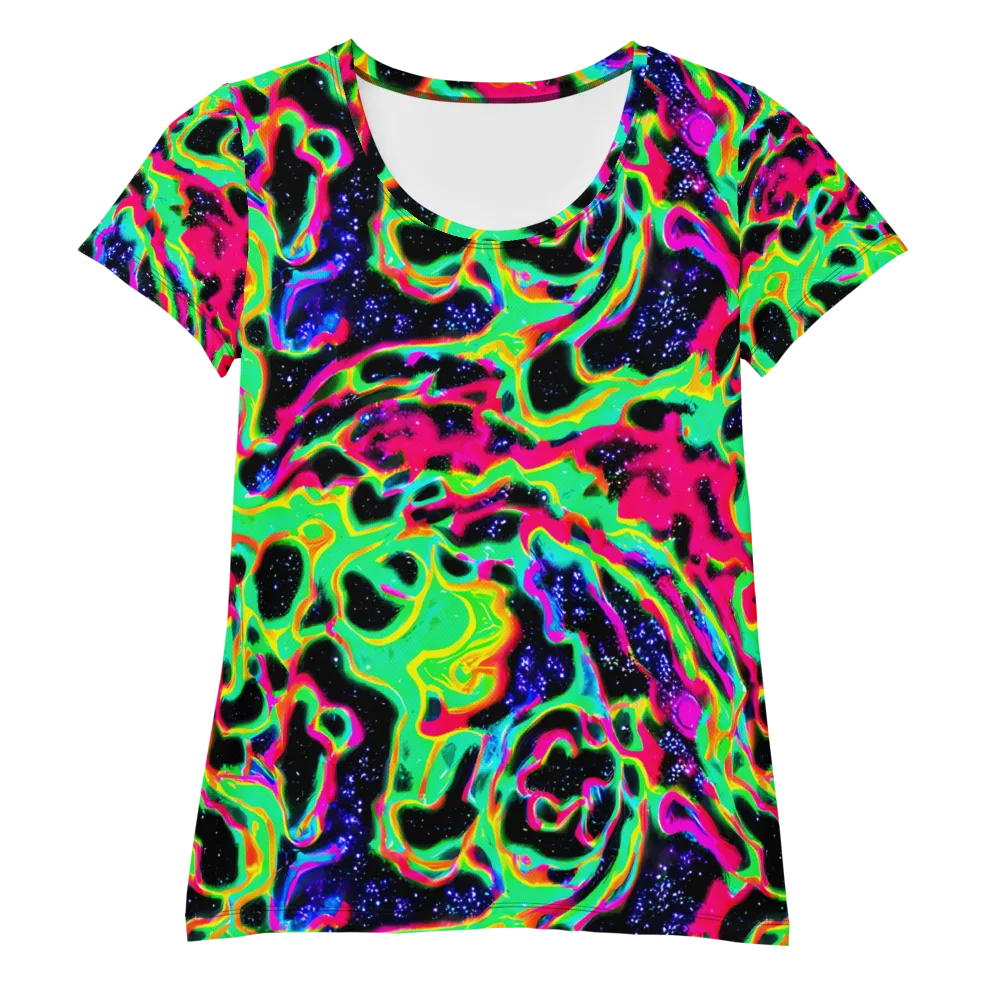 Galactic Ooze on Women's Athletic T-Shirt — Front