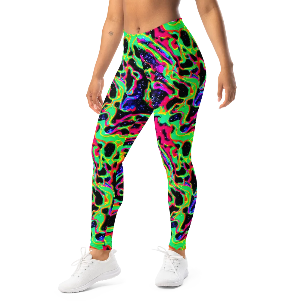 Galactic Ooze on Leggings — Left Front