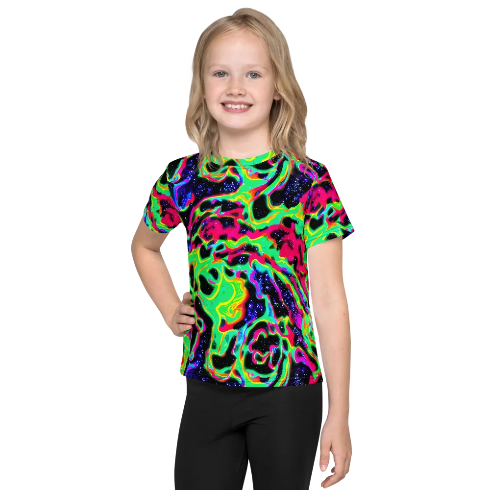 Galactic Ooze on Kids Crew Neck T-Shirt — Front