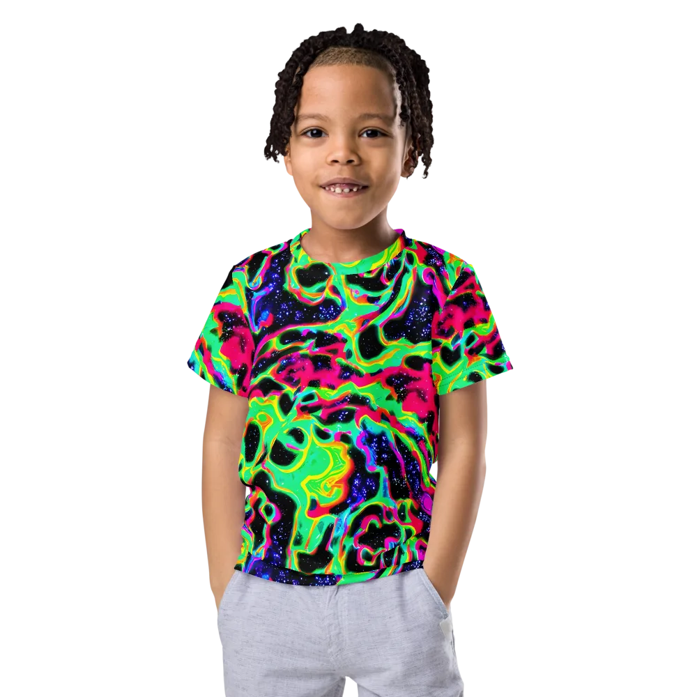 Galactic Ooze on Kids Crew Neck T-Shirt — Front