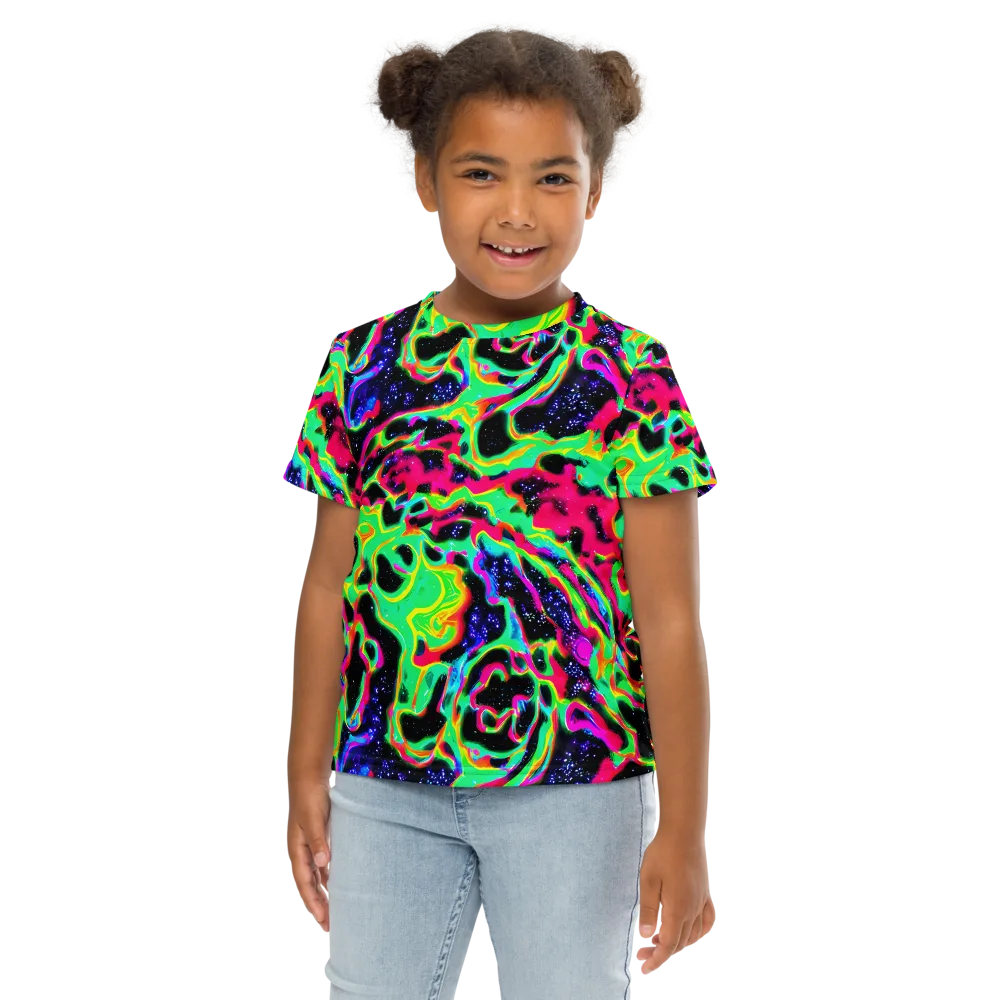 Galactic Ooze on Kids Crew Neck T-Shirt — Front