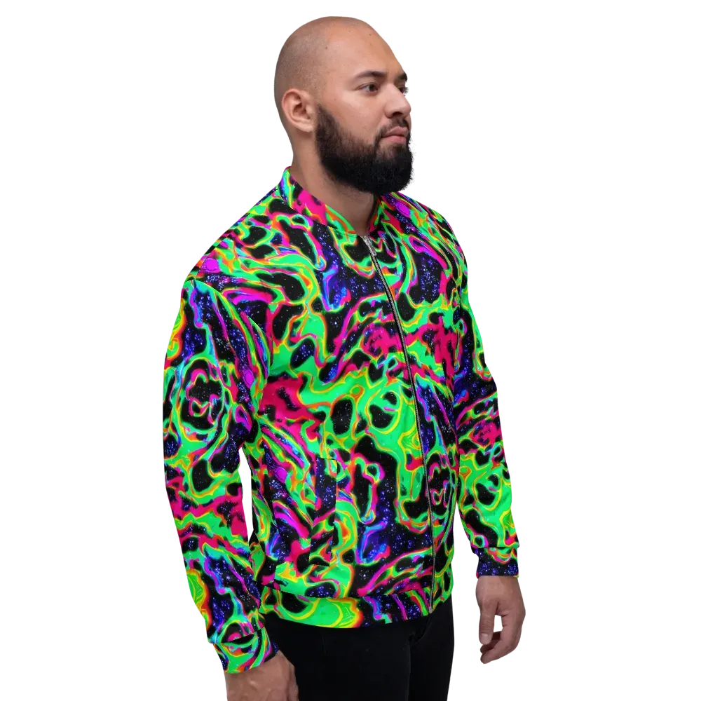 Galactic Ooze on Bomber Jacket — Right